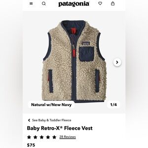 Baby Girl Retro-X® Fleece Vest - purple